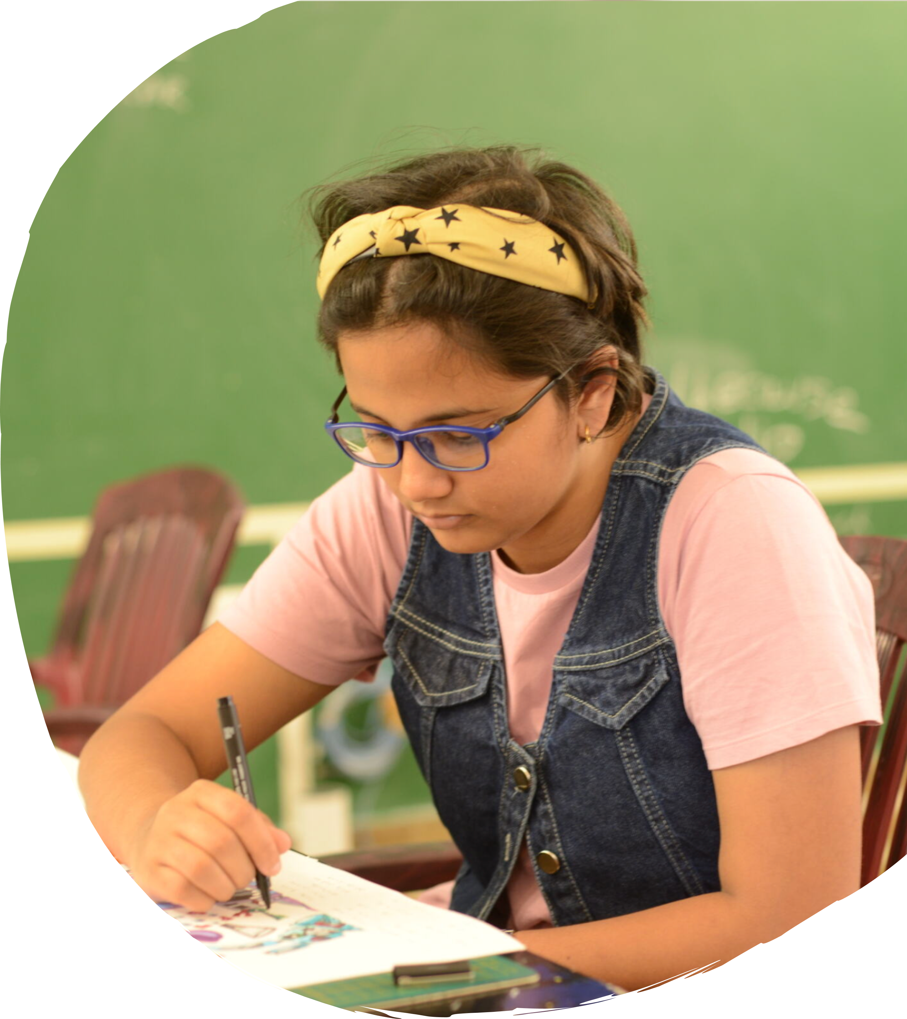 Artists creating art together