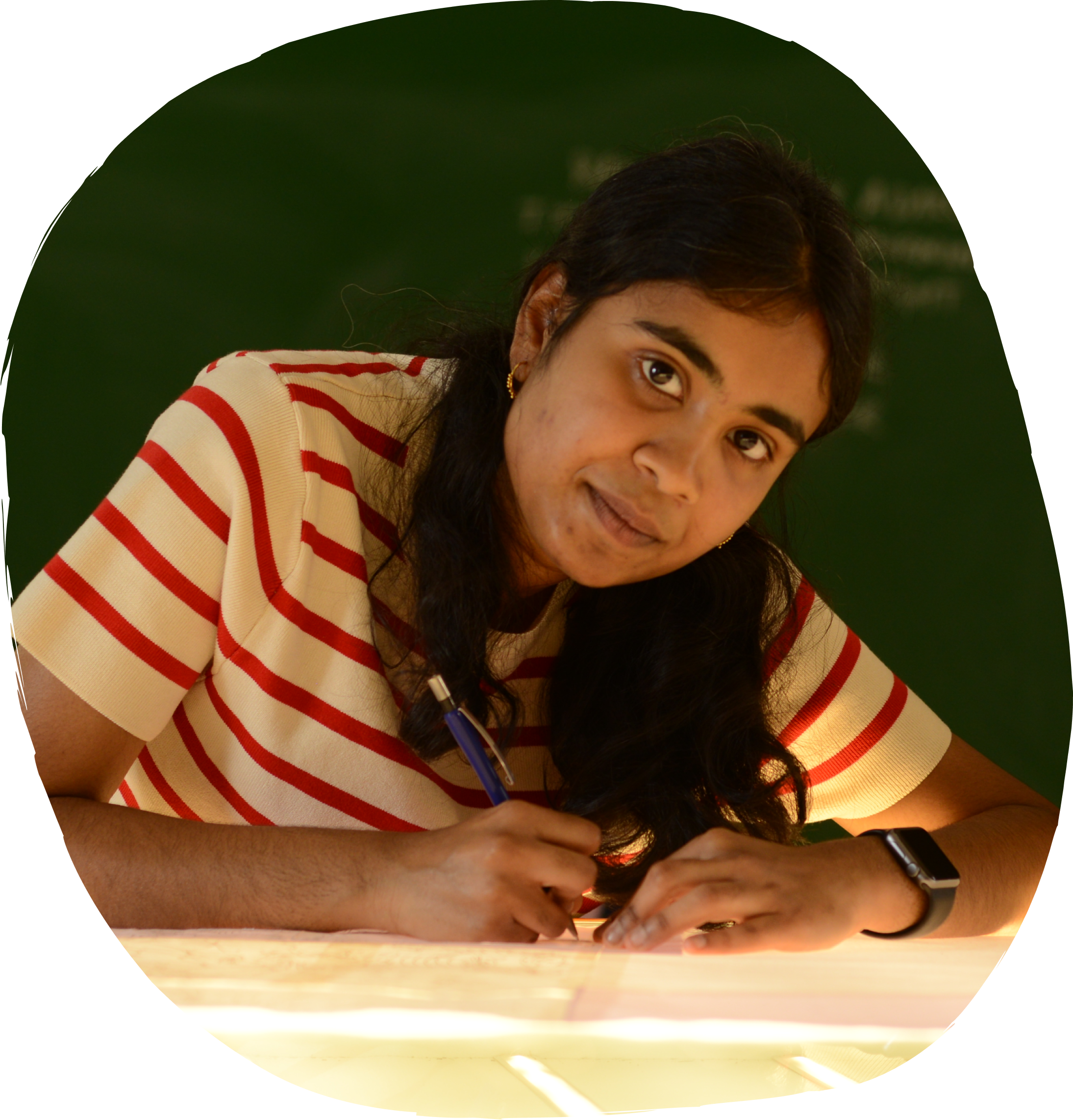 Students creating art in studio